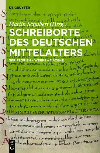 Schreiborte des deutschen Mittelalters cover