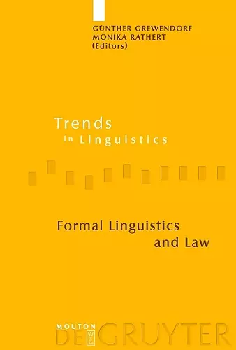 Formal Linguistics and Law cover