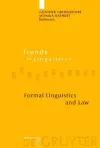 Formal Linguistics and Law cover