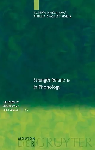 Strength Relations in Phonology cover