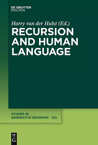 Recursion and Human Language cover