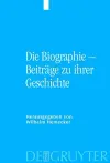 Die Biographie - Beiträge Zu Ihrer Geschichte cover