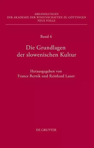 Die Grundlagen der slowenischen Kultur cover