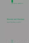 Rhetoric and Theology cover