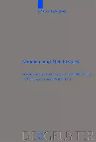 Abraham and Melchizedek cover