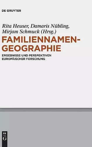 Familiennamengeographie cover