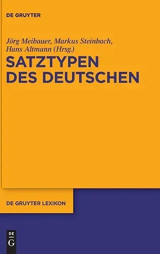 Satztypen Des Deutschen cover