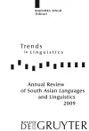 Annual Review of South Asian Languages and Linguistics cover