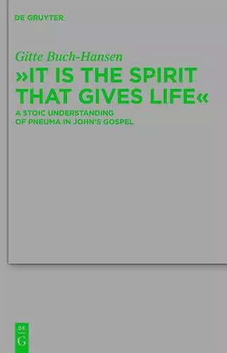 "It is the Spirit that Gives Life" cover