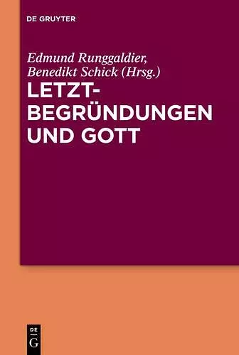 Letztbegründungen Und Gott cover