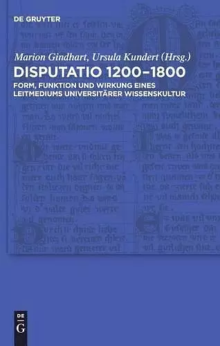 Disputatio 1200-1800 cover