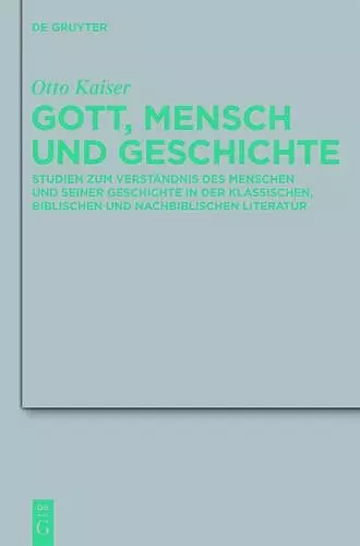 Gott, Mensch und Geschichte cover