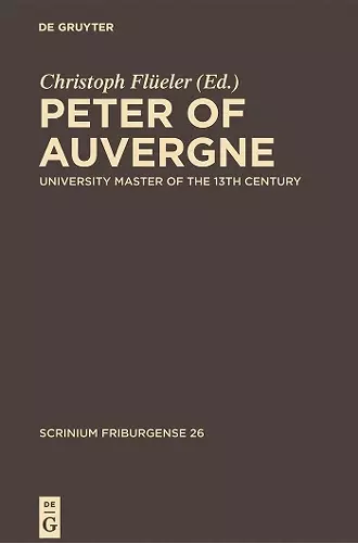 Peter of Auvergne cover