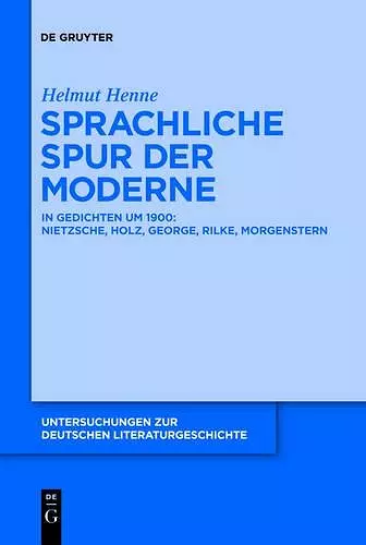 Sprachliche Spur der Moderne cover