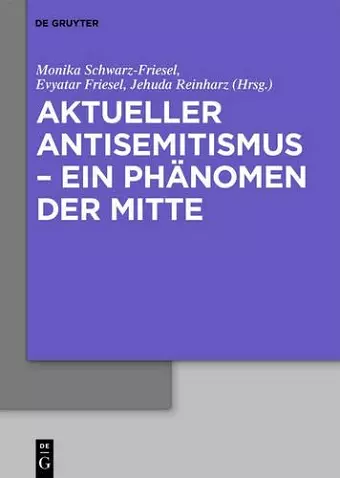 Aktueller Antisemitismus - ein Phänomen der Mitte cover