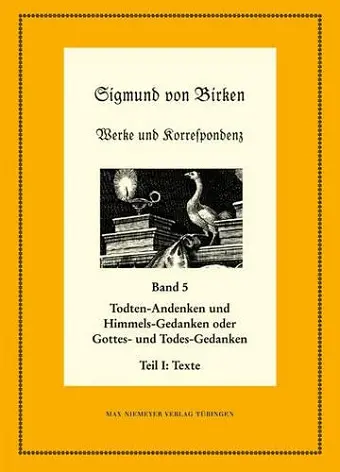 Todten-Andenken und Himmels-Gedanken cover
