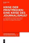 Krise der Printmedien cover