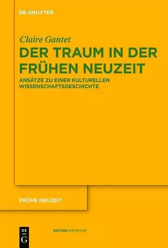 Der Traum in der Frühen Neuzeit cover