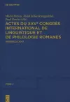 Actes du XXVe Congrès International de Linguistique et de Philologie Romanes, Tome V cover