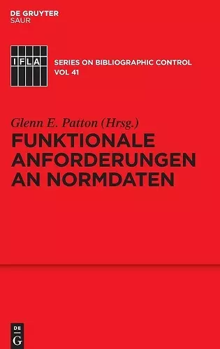 Funktionale Anforderungen an Normdaten cover