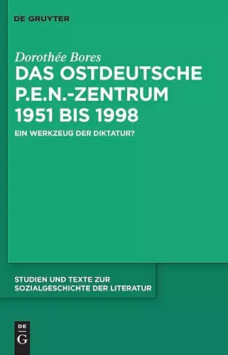Das ostdeutsche P.E.N.-Zentrum 1951 bis 1998 cover