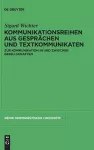 Kommunikationsreihen aus Gesprächen und Textkommunikaten cover