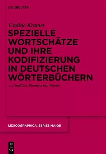 Spezielle Wortschätze und ihre Kodifizierung in deutschen Wörterbüchern cover