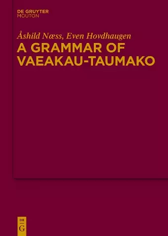A Grammar of Vaeakau-Taumako cover