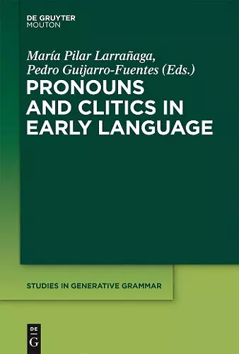 Pronouns and Clitics in Early Language cover