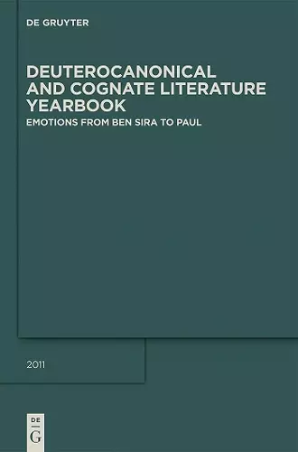 Emotions from Ben Sira to Paul cover