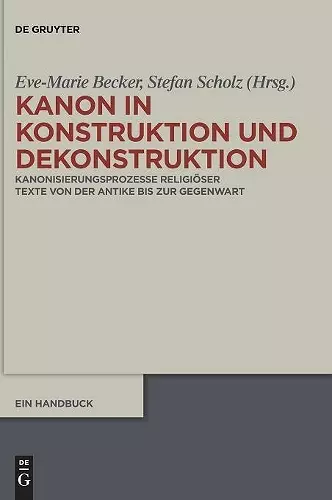 Kanon in Konstruktion und Dekonstruktion cover