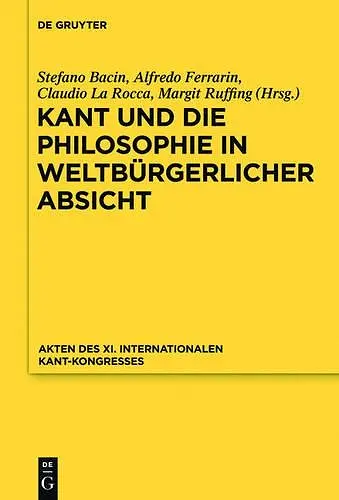 Kant Und Die Philosophie in Weltbürgerlicher Absicht cover