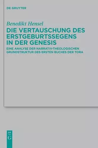 Die Vertauschung des Erstgeburtssegens in der Genesis cover