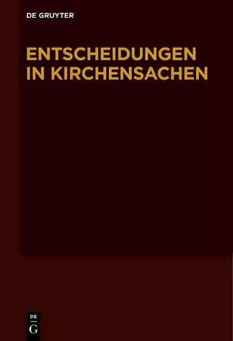 Entscheidungen in Kirchensachen seit 1946, Band 48, 1.1.-31.12.2006 cover