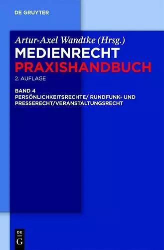 Rundfunk- und Presserecht/Veranstaltungsrecht/Schutz von Persönlichkeitsrechten cover