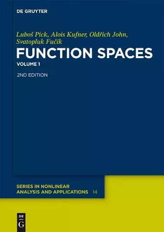 Function Spaces, 1 cover