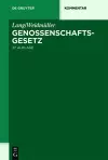 Lang/Weidmüller. Genossenschaftsgesetz cover