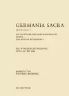 Germania Sacra, Band 4, Die Bistümer der Kirchenprovinz Mainz. Das Bistum Würzburg 7. Die Würzburger Bischöfe von 1617 bis 1684 cover