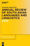 Annual Review of South Asian Languages and Linguistics cover