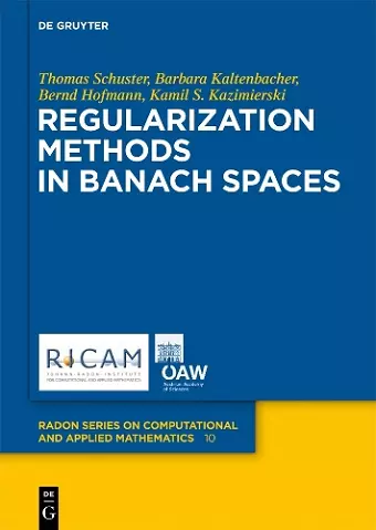 Regularization Methods in Banach Spaces cover