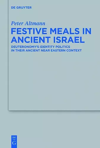 Festive Meals in Ancient Israel cover