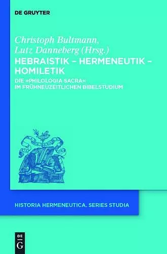 Hebraistik – Hermeneutik – Homiletik cover