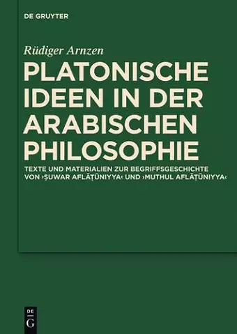 Platonische Ideen in der arabischen Philosophie cover