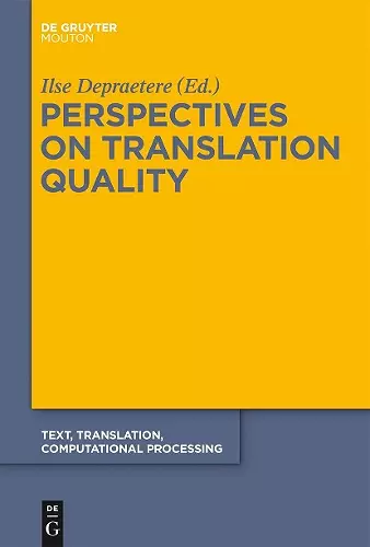 Perspectives on Translation Quality cover