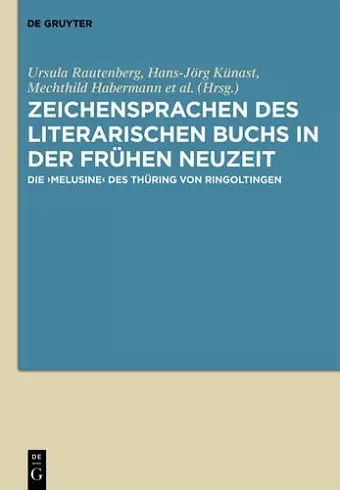 Zeichensprachen Des Literarischen Buchs in Der Frühen Neuzeit cover