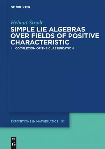 Completion of the Classification cover