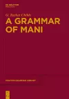 A Grammar of Mani cover