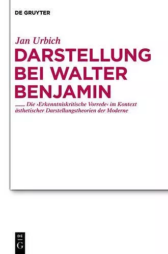 Darstellung bei Walter Benjamin cover