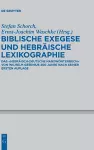 Biblische Exegese Und Hebräische Lexikographie cover