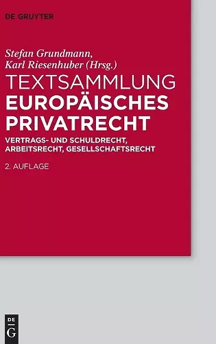 Textsammlung Europäisches Privatrecht cover